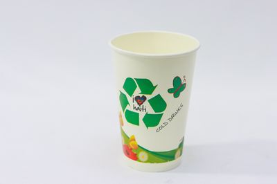 Molly 16 oz Cold Paper Cups w/Flat Lids 50/Pack