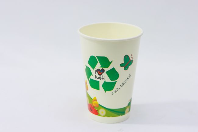 MOLLY 16OZ COLD PAPER CUPS W/ FLAT LIDS 10X50CT