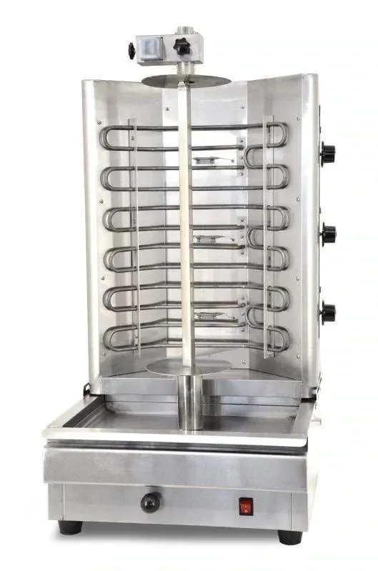 Omcan Vertical Broiler (Gyro) Electric 3 Heating Elements Controlled by Thermostat, Adjustable totation Speed, SS 5.1 kW 220V/60/1-ph