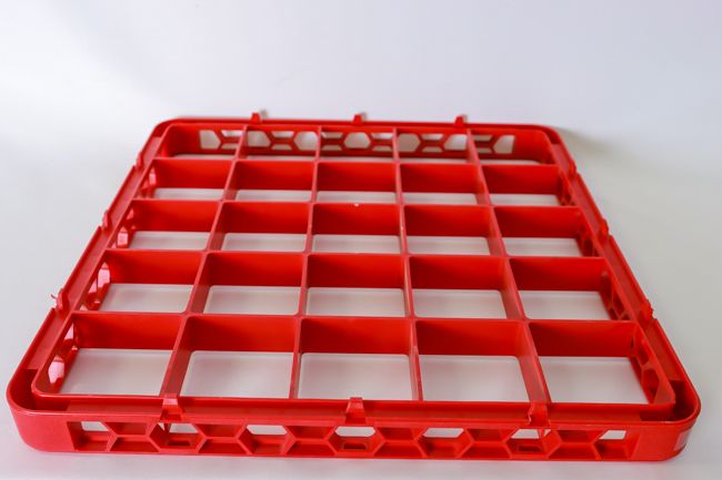 Opticlean Glass Rack Extender 25Comp. Red