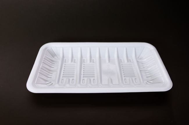 Plastic Food Tray 10&quot;x5 1/2&quot; White 100/Pack
