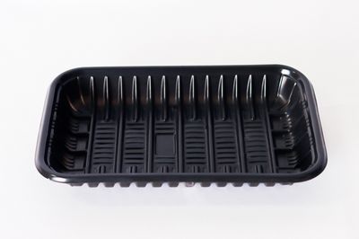 PLASTIC FOOD TRAY BLACK 250*164*33MM 2000&#39;s