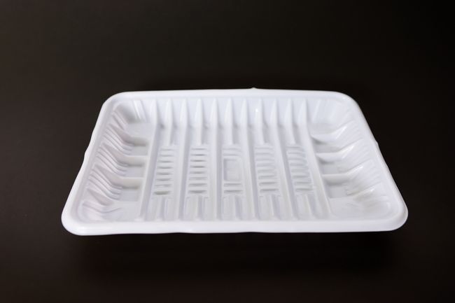 Plastic Food Tray White 6x8 1/2&quot; 100/Pack
