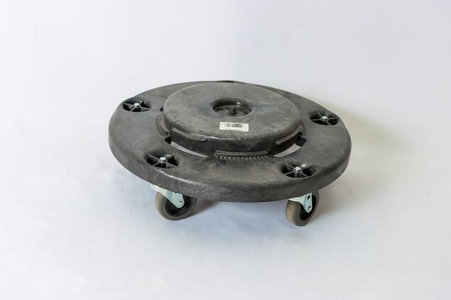 RUBBERMAID BRUTE QUIET DOLLY BLACK 2CT