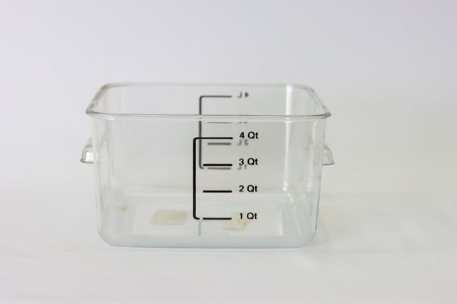 Rubbermaid Square Storage Container Clear 4qt