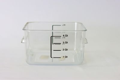 Rubbermaid Square Storage Container Clear 4qt