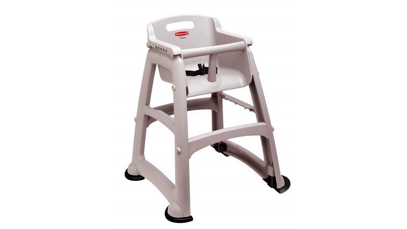 Rubbermaid Sturdy/High Chair Youth Seat W/Out Wheels Platinum