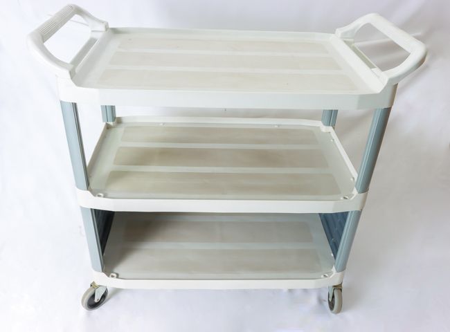 Rubbermaid Utility Cart W/Enclosed End Panels White
