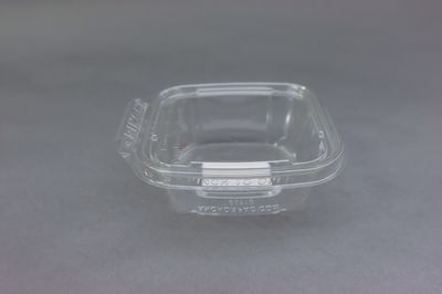 Safe-Pinch 12oz Tamper Evident 6x5&quot; Clear hinged Container 50/Pack TE6512