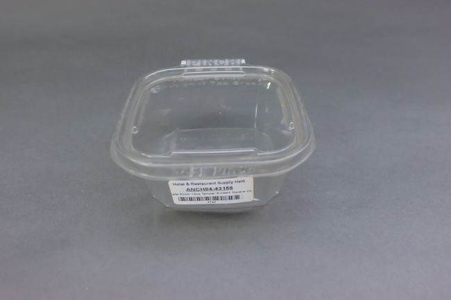 Safe-Pinch 12oz Tamper Evident Square Clear Hinged Container 67/Pack TE5512