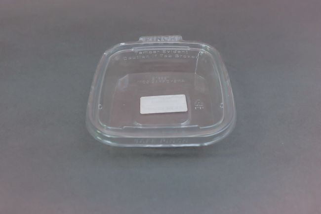 Safe-Pinch 12oz Tamper Evident Square Clear Hinged Container 80/Pack TE6612