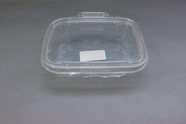 Safe-Pinch 20oz Tamper Evident 7&quot;x6&quot; Clear Hinged Cont 50/Bag TE6720