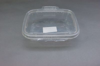 Safe-Pinch 20oz Tamper Evident 7&quot;x6&quot; Clear Hinged Cont 50/Bag TE6720