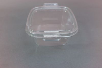 Safe-Pinch 24oz Tamper Evident 6&quot; Square Clear Hinged 75/Pack TE6624