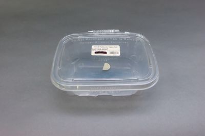 Safe-Pinch 24oz Tamper Evident 6x5&quot; Clear Hinged Cont. 50/Pack TE6724