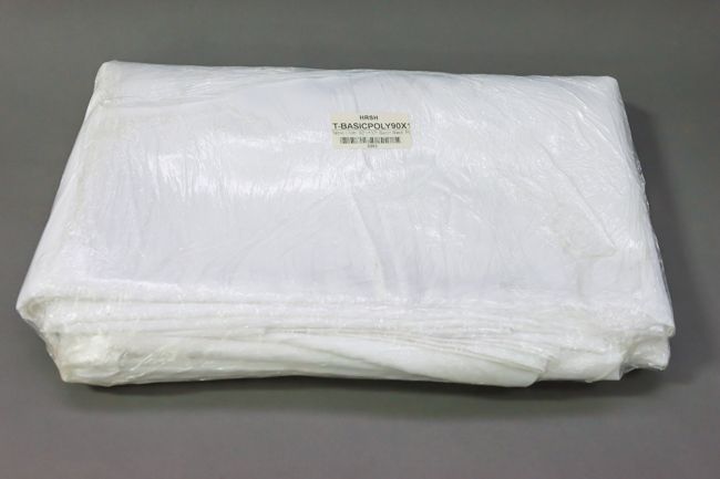 Table Cloth 90"x132" Basic Rect. Poly White