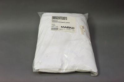 Table Cover fits 6&quot;x30&quot;x30&quot;H Rect. Table 4 Way Stretch Fabric White