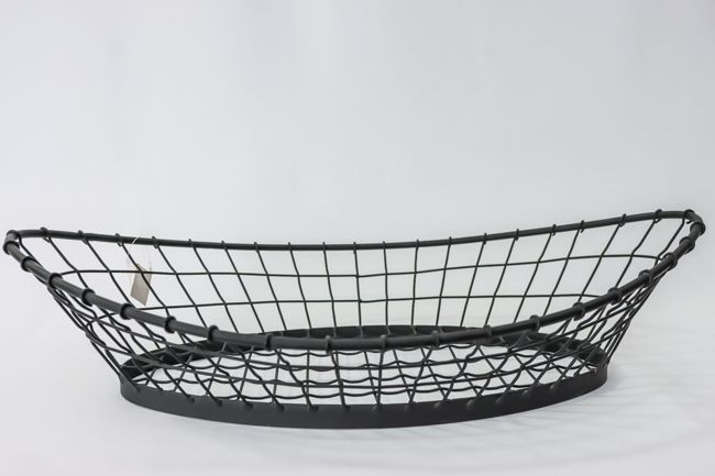 TableCraft 24x12x6 Basket Oblong Black