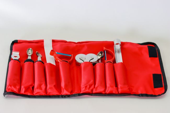 Tablecraft Firmgrip 9pc Garnishing Set W/Case