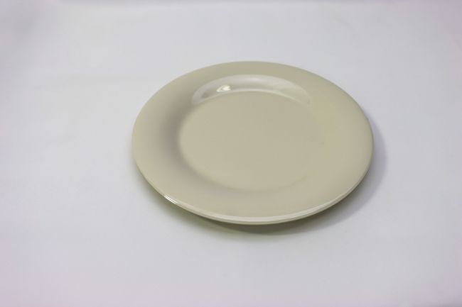 TG 10 1/2&quot; Wide Rim Plate Ivory