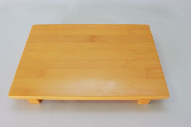 TG 10 1/2&quot;x 7&quot;x 1 1/4&quot; Bamboo Sushi Plate LG