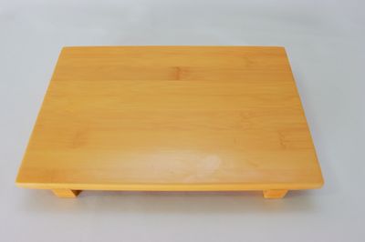 TG 10 1/2&quot;x 7&quot;x 1 1/4&quot; Bamboo Sushi Plate LG