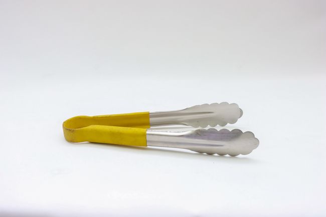 TG 10&quot; Stainless Tong Yellow