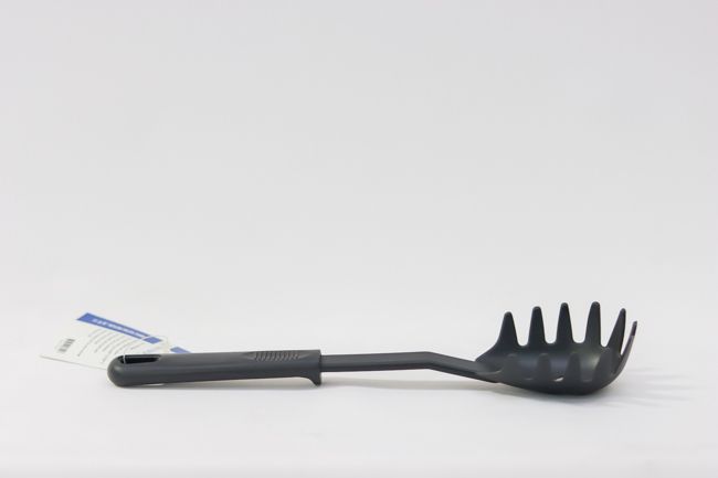 TG 11 3/8&quot; Nylon Pasta Fork Black Heat Resistant