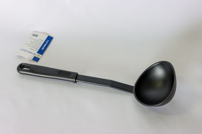 TG 11 5/8&quot; Nylon Ladle Black Heat Resistant
