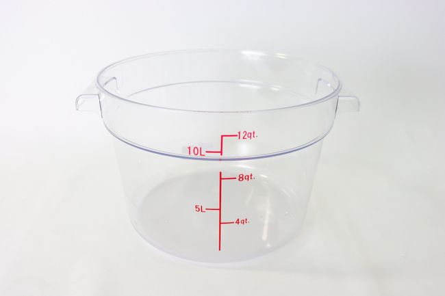 TG 12Qt Round Storage Cont. Clear
