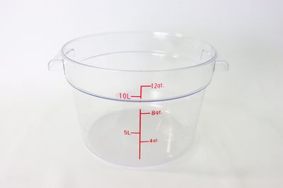 TG 12Qt Round Storage Cont. Clear