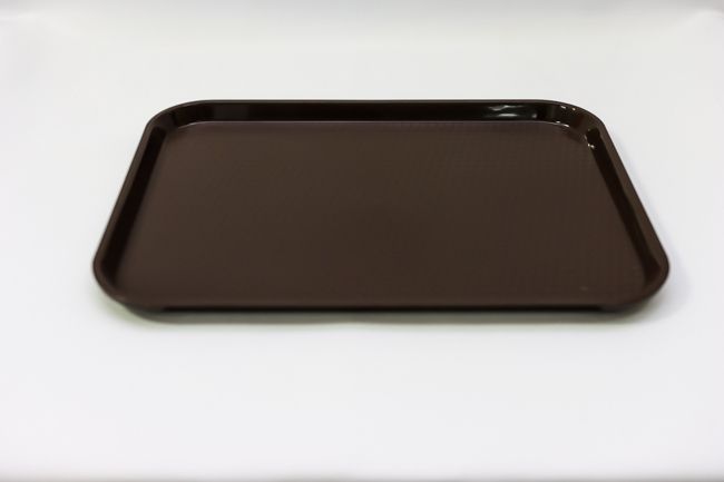 TG 12&quot;x16 1/4&quot; Brown Fast Food Tray Rect