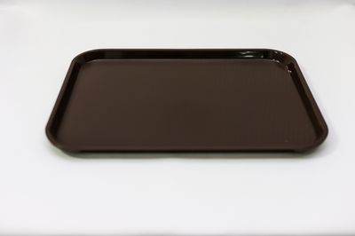 TG 12&quot;x16 1/4&quot; Brown Fast Food Tray Rect