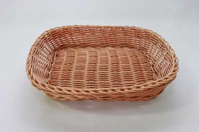 TG 12&quot;x9&quot;x3&quot; Hand-Woven Basket Rectangular Plastic