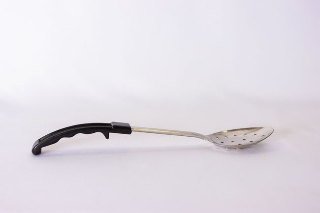 TG 13&quot; Perforated Basting Spoon Plastic Handle
