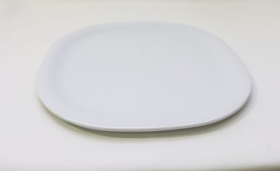 TG 14&quot;x14&quot; Round Sq Plate Passion White