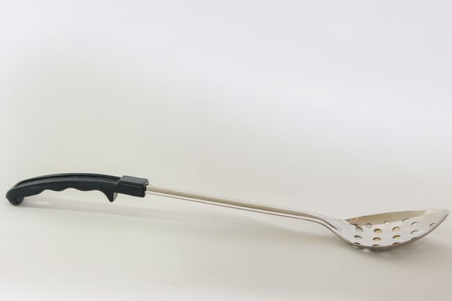 TG 15&quot; Perforated Basting Spoon Plastic Handle