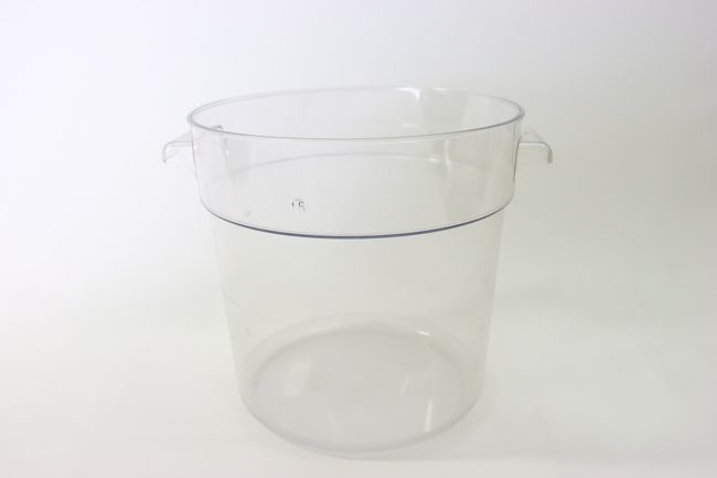 TG 18 qt Round Food Storage Cont Clear