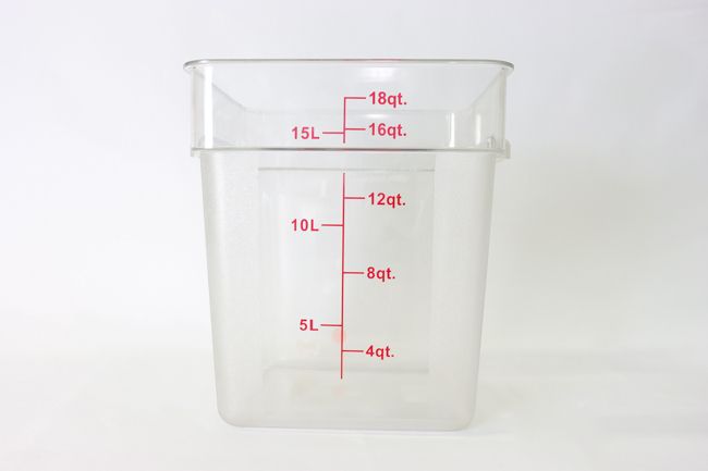 TG 18 qt Sq Food Storage Cont Clear