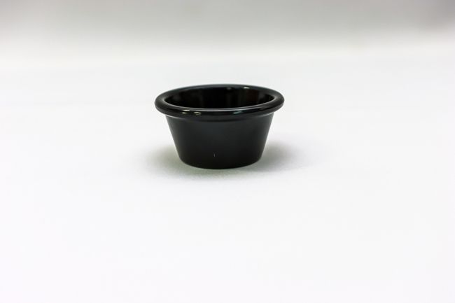 TG 2 1/2 oZ 2 7/8" Black Smooth Ramekin