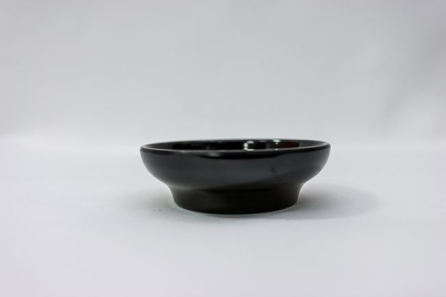 TG 4 1/2 Oz 4&quot; Black Salsa Dish