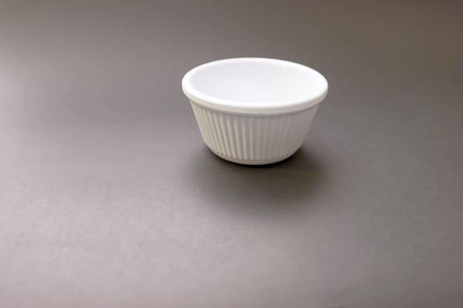 TG 4 Oz 3 3/8&quot; White Fluted Ramekin