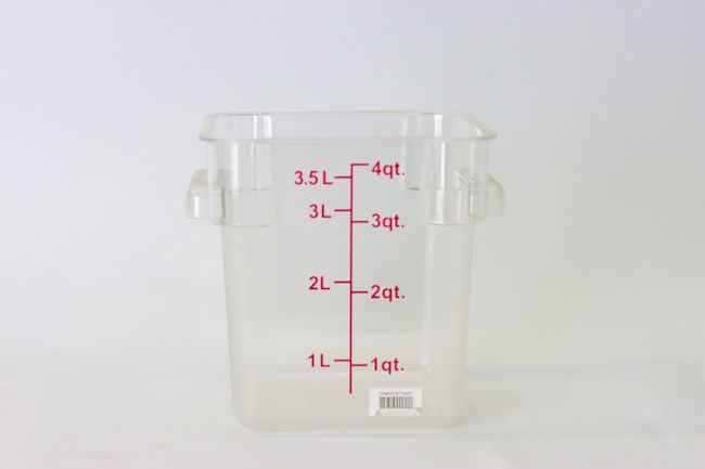 TG 4 qt Poly Square Food Storgae Container