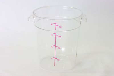TG 4 qt Round Storage Cont PC Clear