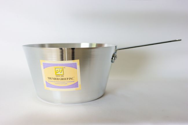 TG 5 1/2 qt Aluminum Sauce Pan Mirror Finish