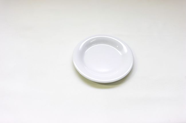 TG 6 1/2&quot; Wide Rim Plate White
