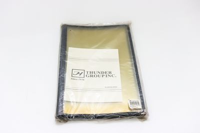 TG 6 Page Book Fold Menu Cover 7 1/2&quot; x 13 1/4&quot; Black