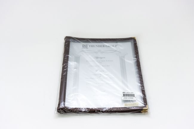 TG 8 1/2&quot;x11&quot; 6 Page Fold Menu Brown