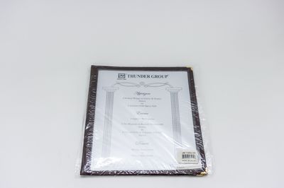 TG 8 1/2&quot;x11&quot; Double Fold Menu Brown