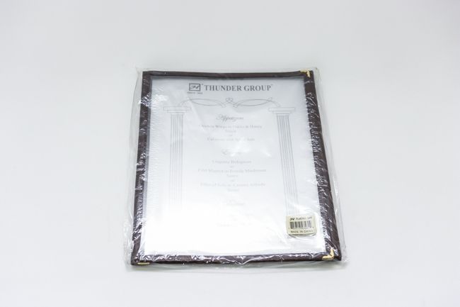TG 8 1/2&quot;x11&quot;Trinple Fold Menu Cover Brown
